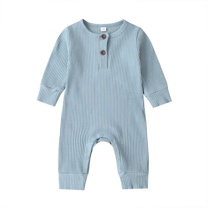 CozyNest – Autumn Cotton Romper for Newborns